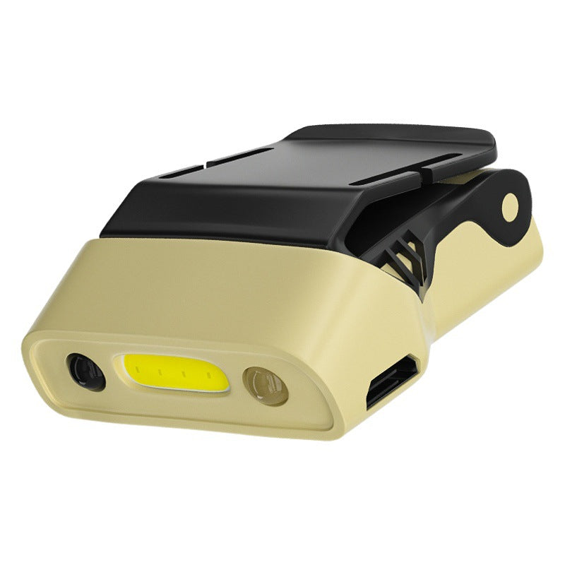Leopard Outdoor Induction Headlamp Strong Light Head-Mounted Fishing Special Headlamp Cap Clip Light Night Fishing Floodlight Hat Brim Light