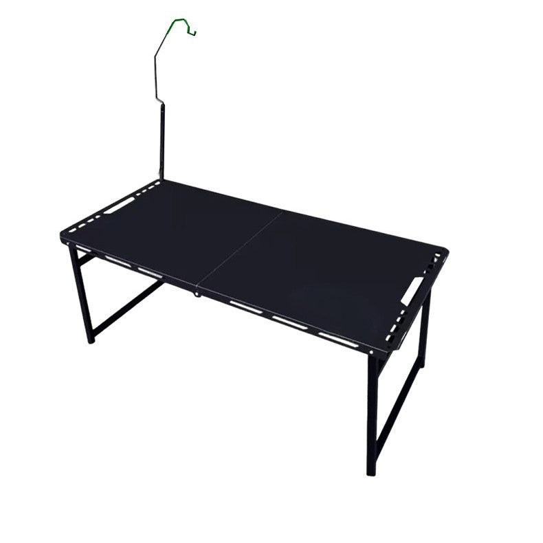 Carbon Steel Quick Open Table Four Hydraulic Rod Five Gear Lifting Tactical Folding Table Outdoor Portable Picnic Camping Tactical Table