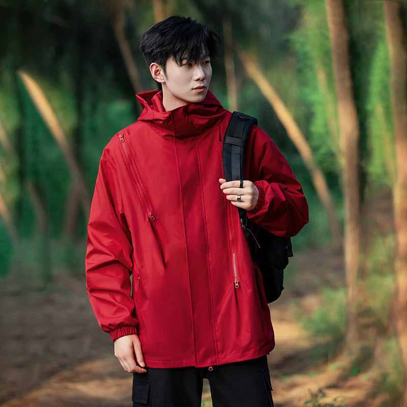 Fashion Coat for Men 2025 New Spring New Outdoor Casual Cool Handsome Trendy Loose Charge for Teenagers Men's Top