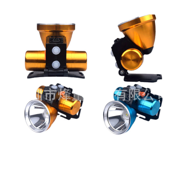 High-Power Lithium Battery Rechargeable Strong Light Headlight Led Induction Fishing Lamp Outdoor Head-Mounted Lighting Flashlight