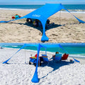 Seaside Beach Stretch Lycra Canopy Seaside Sand Digging Tent Sun Protection Awning Outdoor Park Fishing Camping Canopy