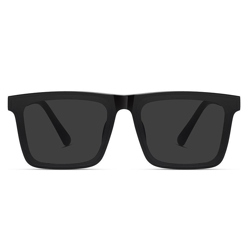 Flat Sunglasses Men's Driving UV-Proof Driver Driving High-Grade Square Flat Sunglasses Men