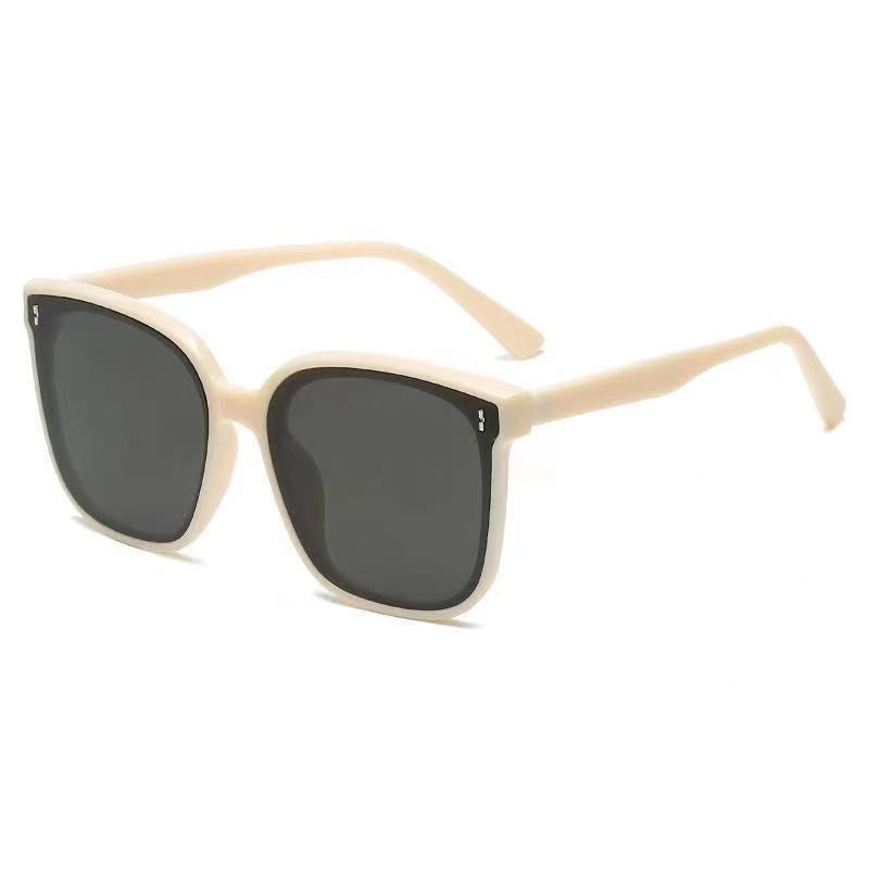 New Summer UV-Proof Sunglasses Women's Beige Nail Sunglasses Men's Factory Wholesale TikTok Same Style