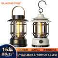 Tiktok Hot Camping Lamp Atmosphere Lamp Flame Camping Lamp Tent Retro Lantern Outdoor Charging Portable Lamp Gift