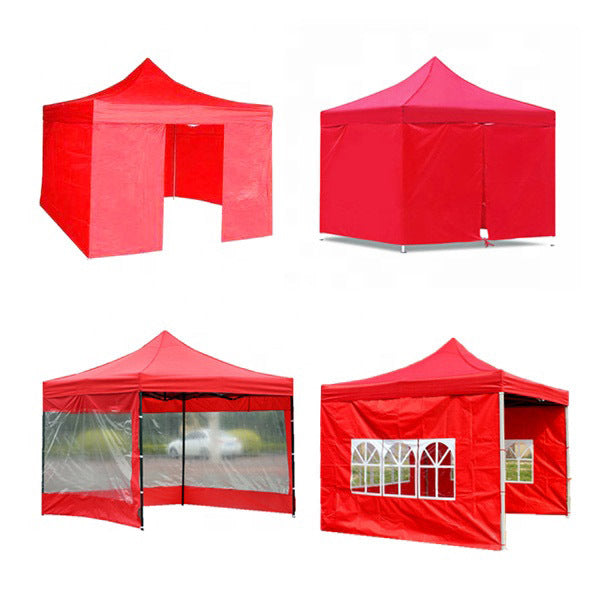 Outdoor Transparent Folding Awning Stall Tent Top Cloth Disaster Relief Advertising Printable Four-Leg Umbrella Cloth Wholesale
