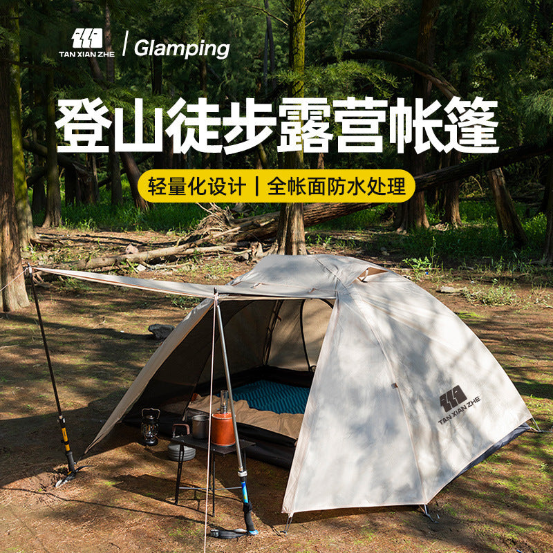 Explorer Aluminum Pole Pro Single Double Hiking Climbing Tent Ultralight Outdoor Camping Camping Rainproof Tent