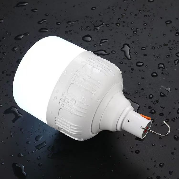 LED Outdoor Bulb Camping Stall Lamp USB Rechargeable Bulb Lamp Full Power Rechargeable Bulb Outdoor Camping Wild