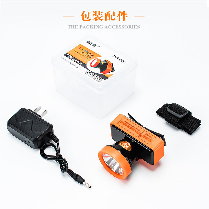 High-Power Lithium Battery Led Strong Light Rechargeable Headlight Outdoor Waterproof Lithium Battery Headlight Headlamp Flashlight
