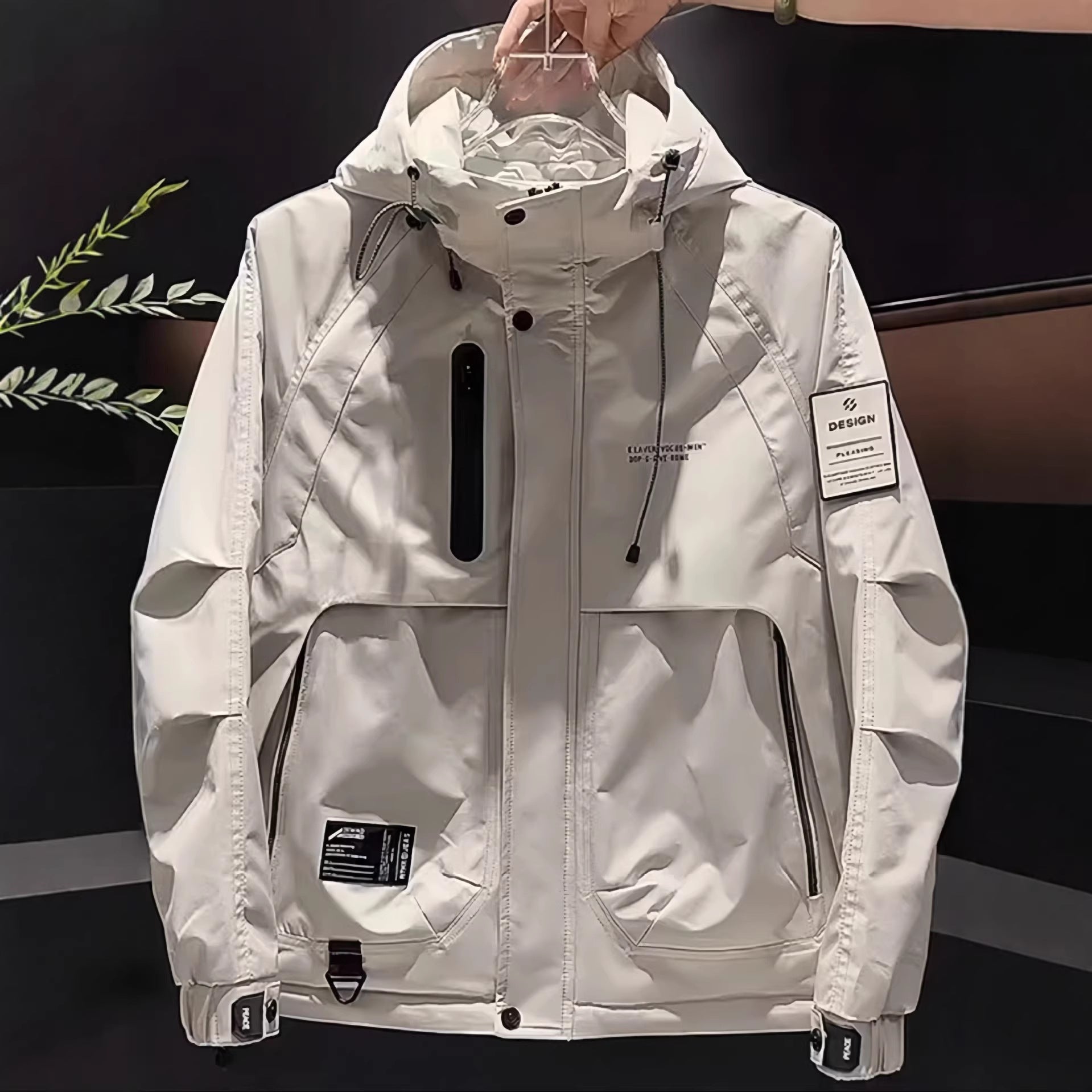 2026 Autumn and Winter Men's Jacket Jacket Fashion Loose Hooded Jacket Fashion Brand Tooling Outdoor Suit Fashion
