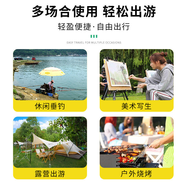 Wholesale Outdoor Folding Chair Camping Picnic Portable Ultra-Light Fishing Small Maza Barbecue Sketch Stool Folding Chair