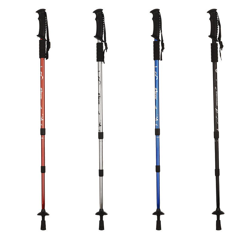 Cleye Aluminum Alloy Trekking Pole Wholesale Three-Section Trekking Pole Factory Direct Sales Trekking Pole Trekking Pole Walking Stick