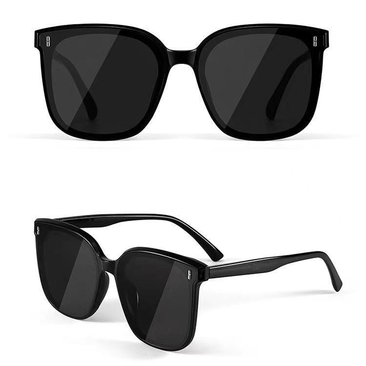New Sunglasses Men's and Women's Korean-Style Fashionable Net Red Big Face Slimming Elegant Large Frame Sunglasses UV-Proof Glasses