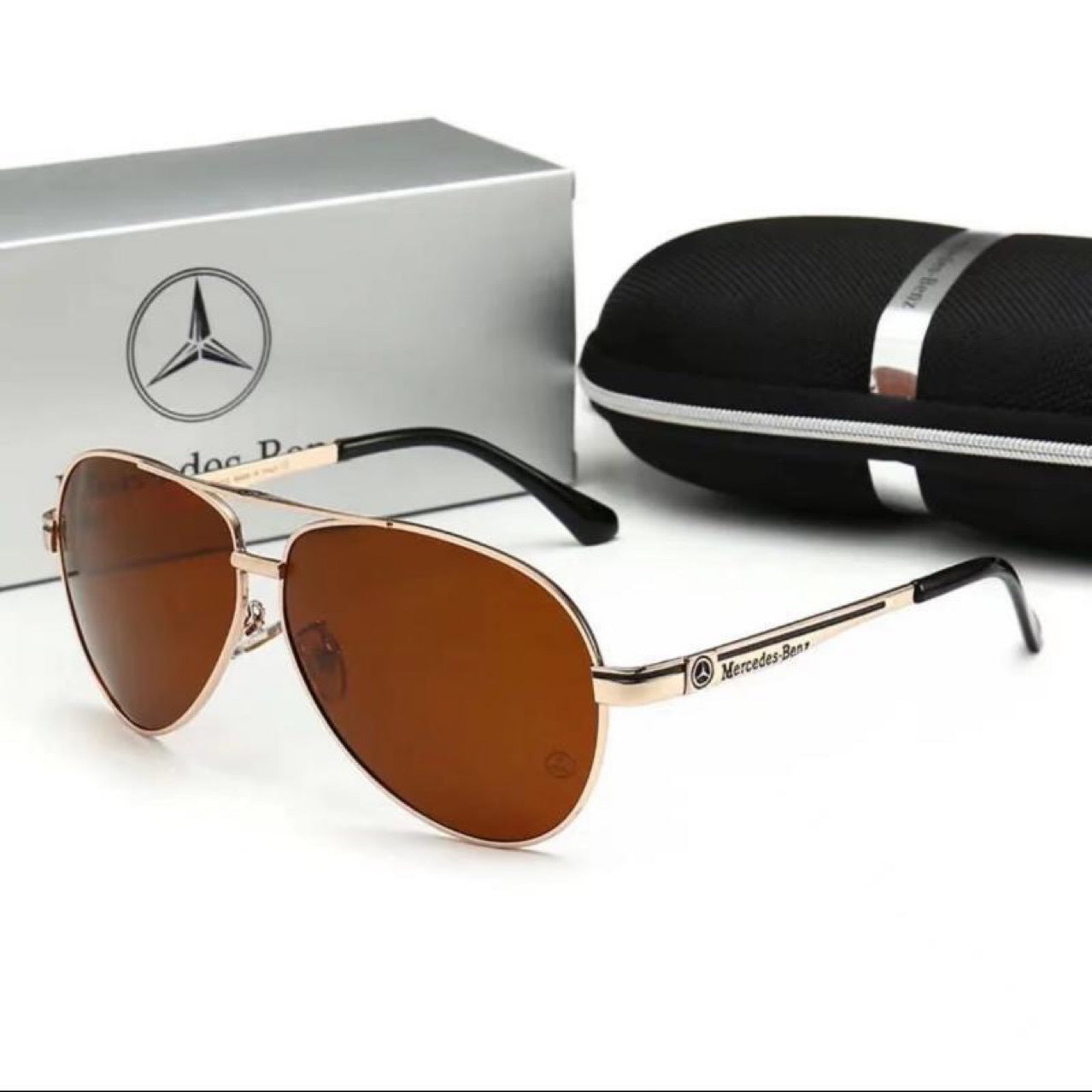 Tiktok Same Mercedes-Benz UV-Proof Sunglasses Men's Fashion Polarized Sunglasses Women's Driving Glasses 737