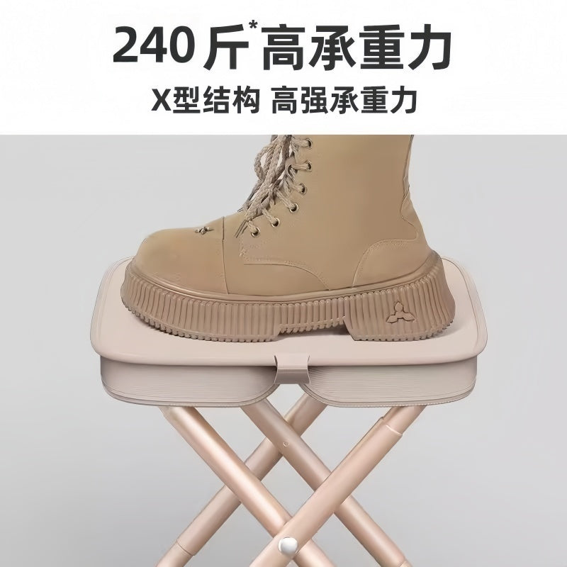 Outdoor Handbag Stool Portable Folding Chair Pencil Case Small Maza Camping Subway Train Seat-Free Small Stool Outdoor Mini Stool