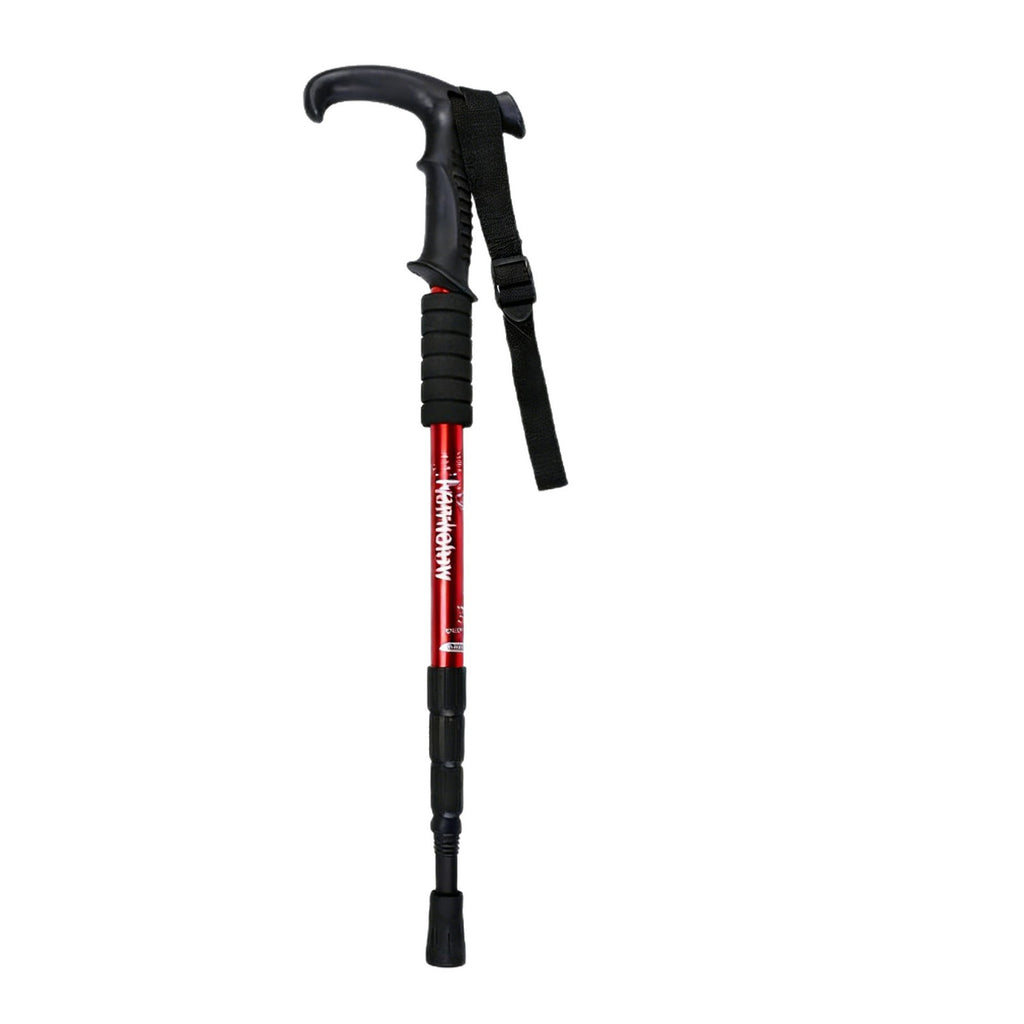Hiking Trekking Pole Telescopic Rod Outdoor Walking Stick Mountain Climbing Unisex Professional Non-Slip Trekking Pole Aluminum Alloy Walking Stick