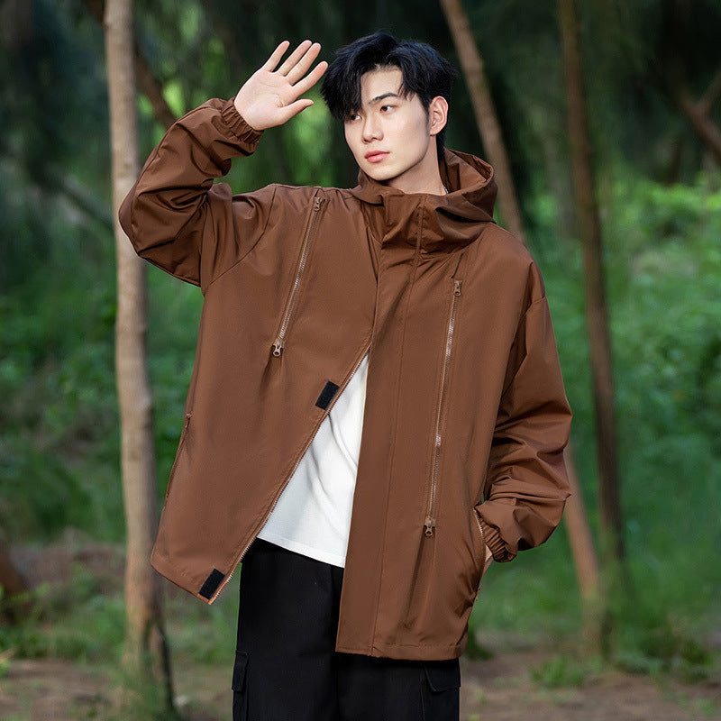 Fashion Coat for Men 2025 New Spring New Outdoor Casual Cool Handsome Trendy Loose Charge for Teenagers Men's Top