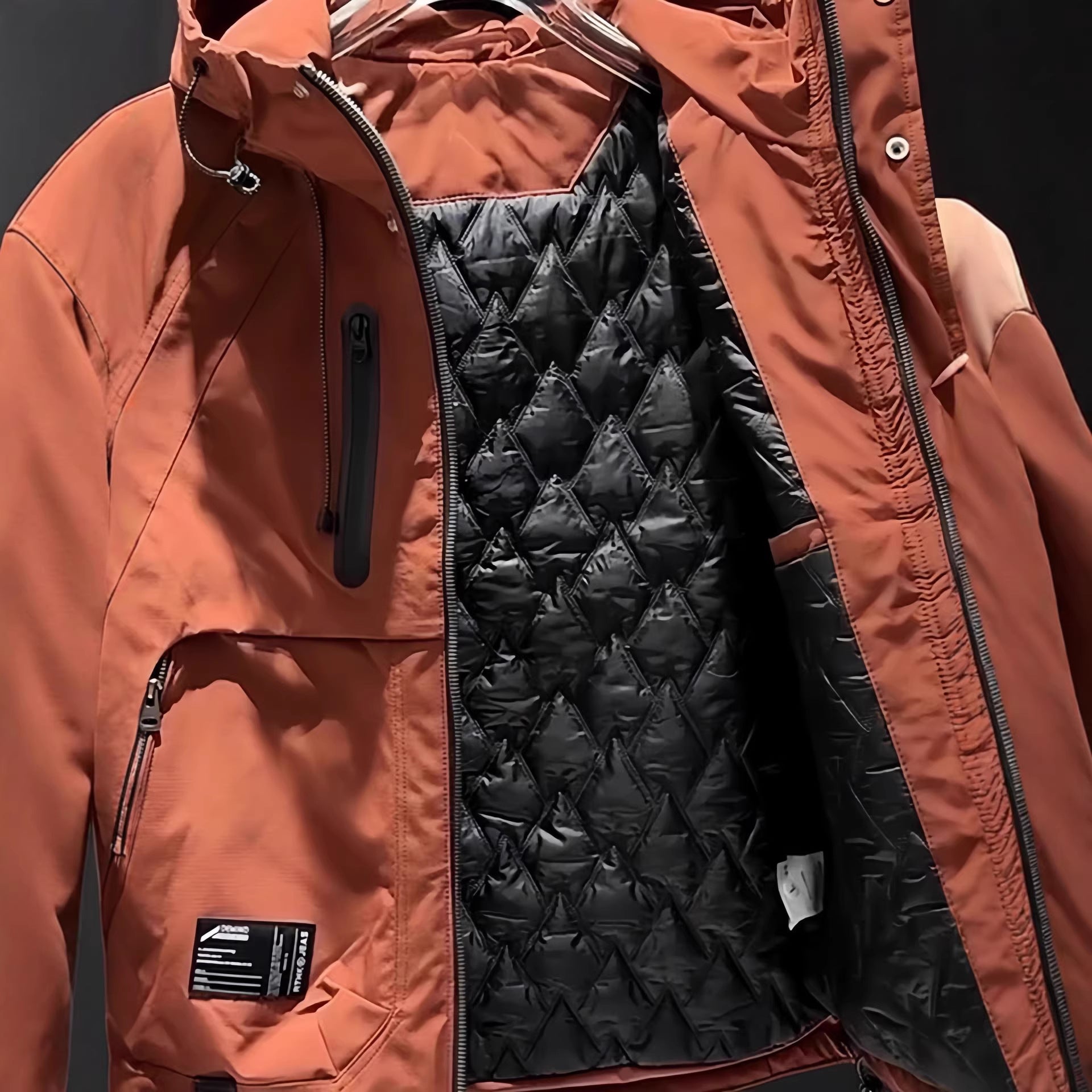 2026 Autumn and Winter Men's Jacket Jacket Fashion Loose Hooded Jacket Fashion Brand Tooling Outdoor Suit Fashion