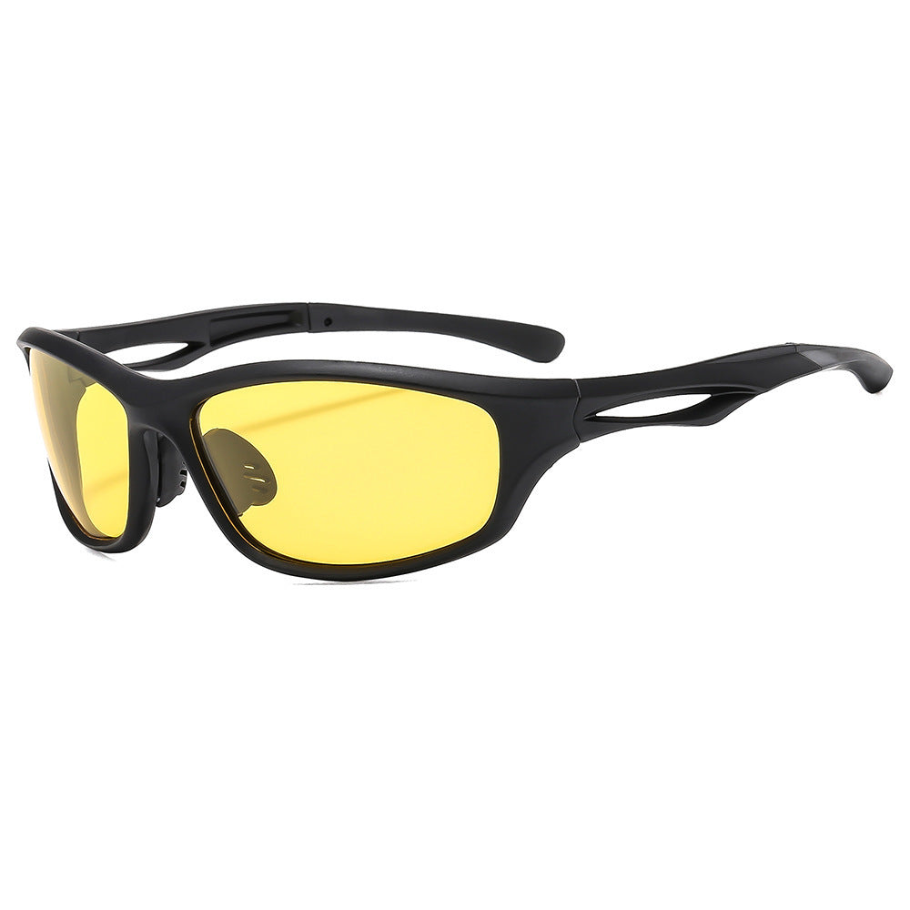 Cross-Border New Sports Polarized Sunglasses Men's European and American Ins Windproof Sunglasses Outdoor Riding Glasses UV-Proof