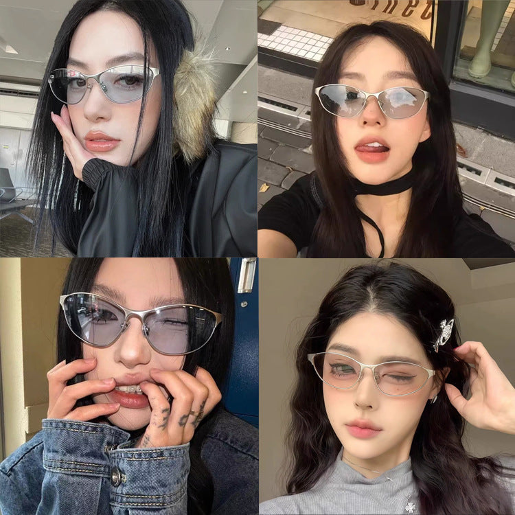 Trendy Sunglasses Men's Fashionable Net Red 2026 New Fashionable Sunglasses Men's Outdoor Driving UV-Proof Ins Sunglasses Women
