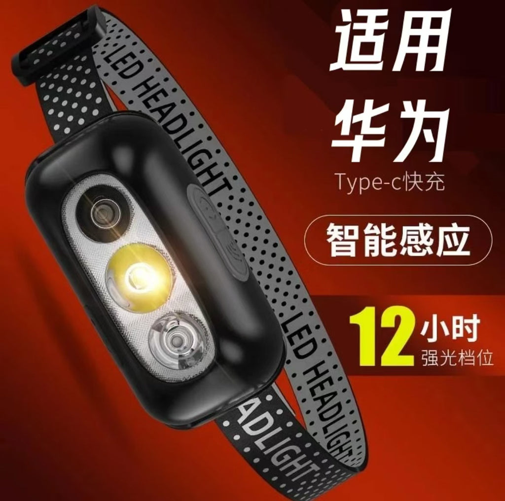LED Headlamp Fishing Special Super Bright Rechargeable Head-Mounted Strong Light Super Bright Ultra Small Portable Night Fishing Headlamp